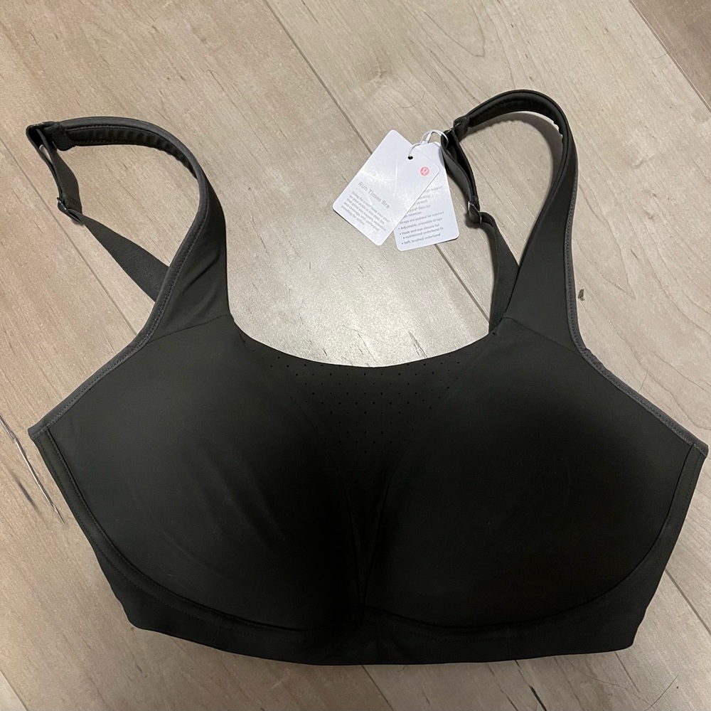 Lululemon Dark Olive Run Time Bra